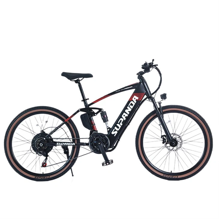 Pilna pakaba Ebike kalnų dviratis